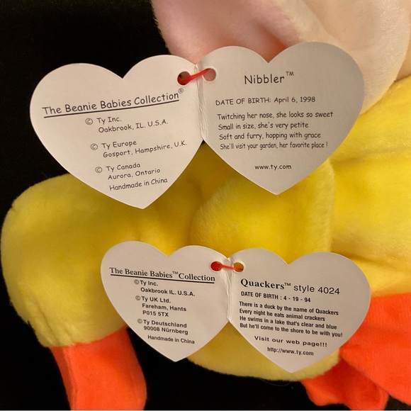 Ty Easter 🐣 collection beanies set of chick lamb bunny rabbits - Picture 4 of 4